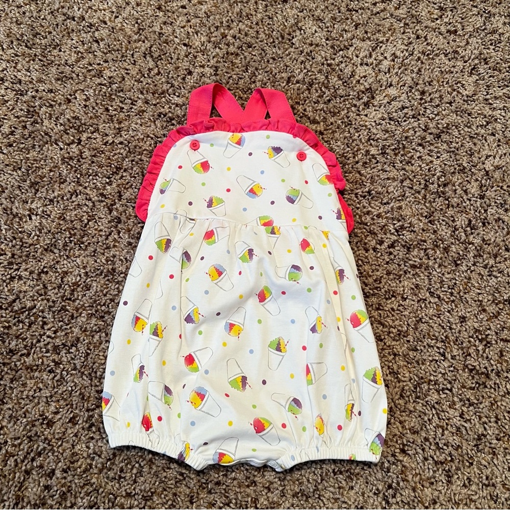 La Luna Baby Romper with Snowballs